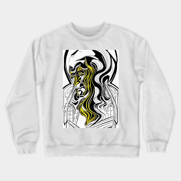 Mystery man face Crewneck Sweatshirt by rolffimages